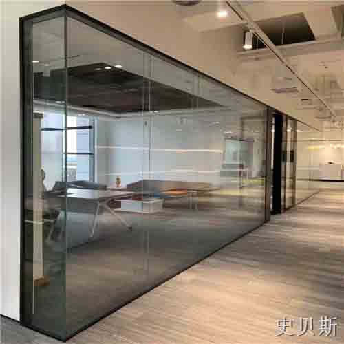 四川双层12mm全景玻璃隔断墙结构图